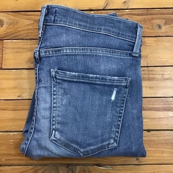 AGOLDE jeans premium denim high-rise ripped skinny stretch 26 distressed blue - Picture 4 of 15